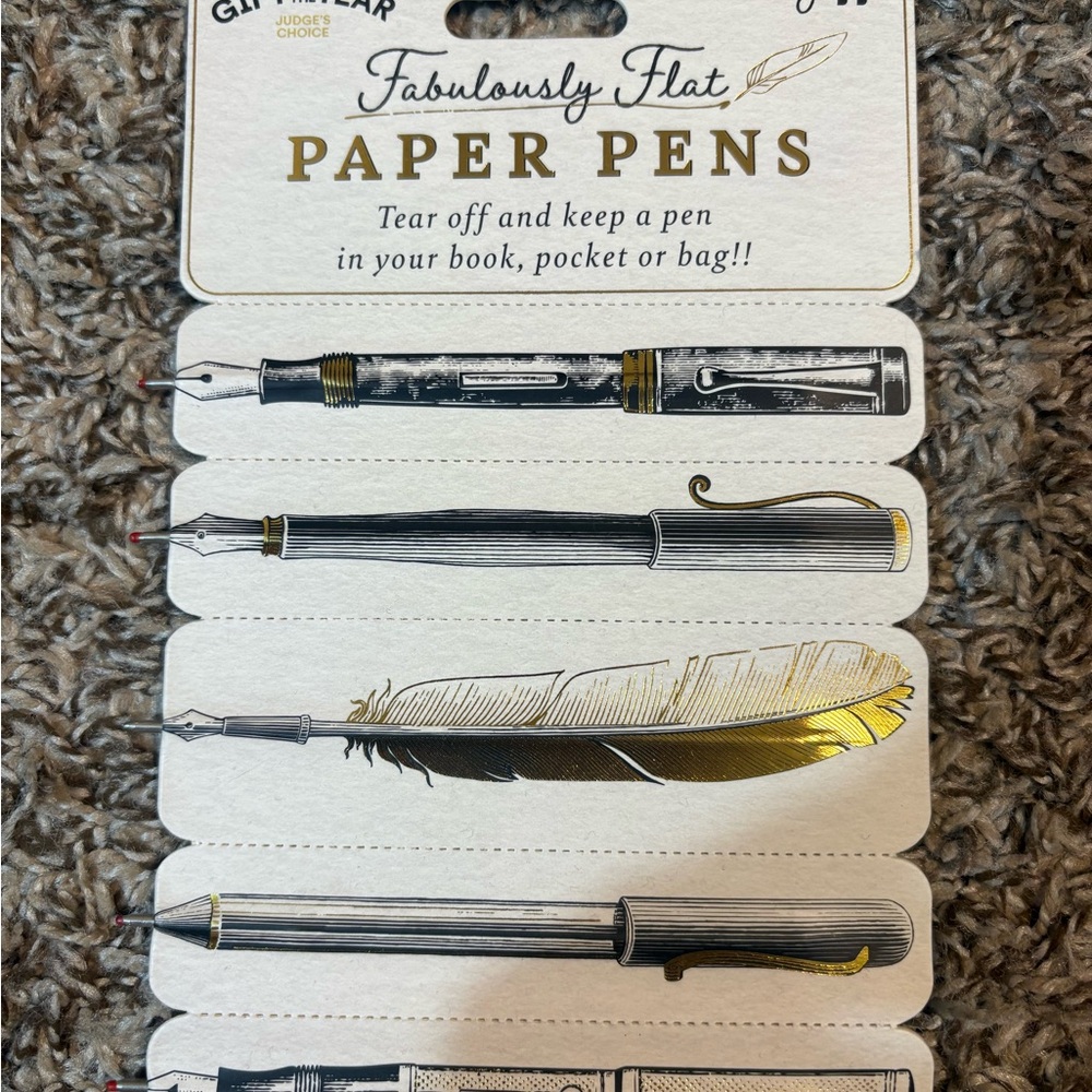 Fabulously Flat Paper Pens Set